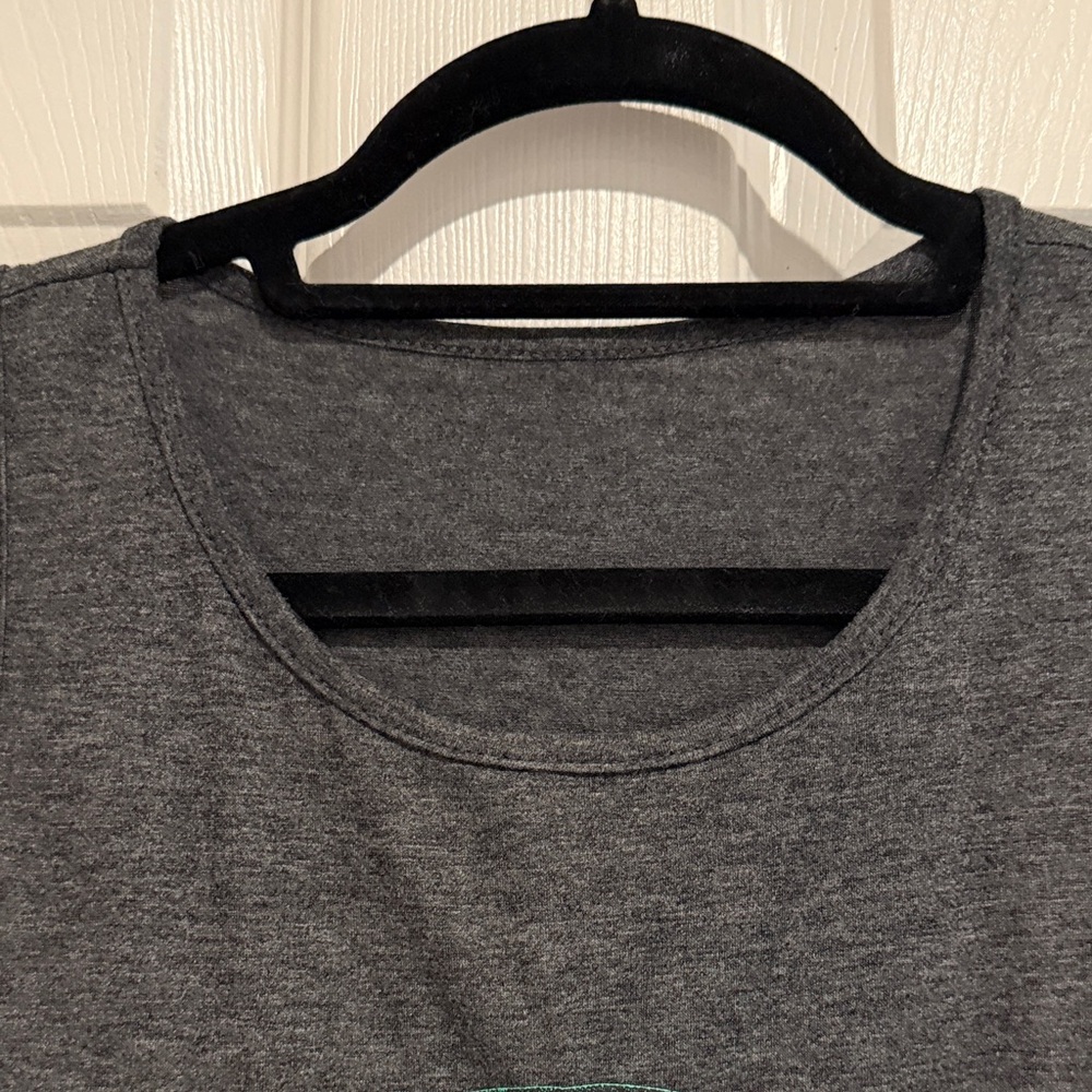 Gray Palm Tree Sunset Graphic Tank Top Beach Vacation Summer Women’s Medium - Picture 5 of 10